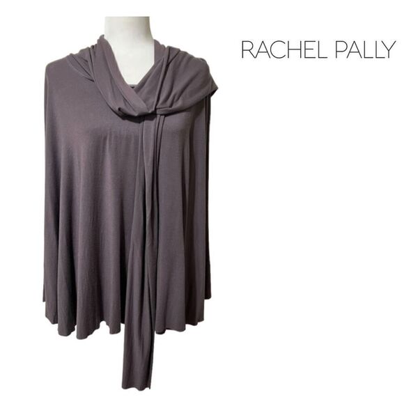 RACHEL PALLY small soft purple modal cape with neck scarf or tie - Picture 1 of 7